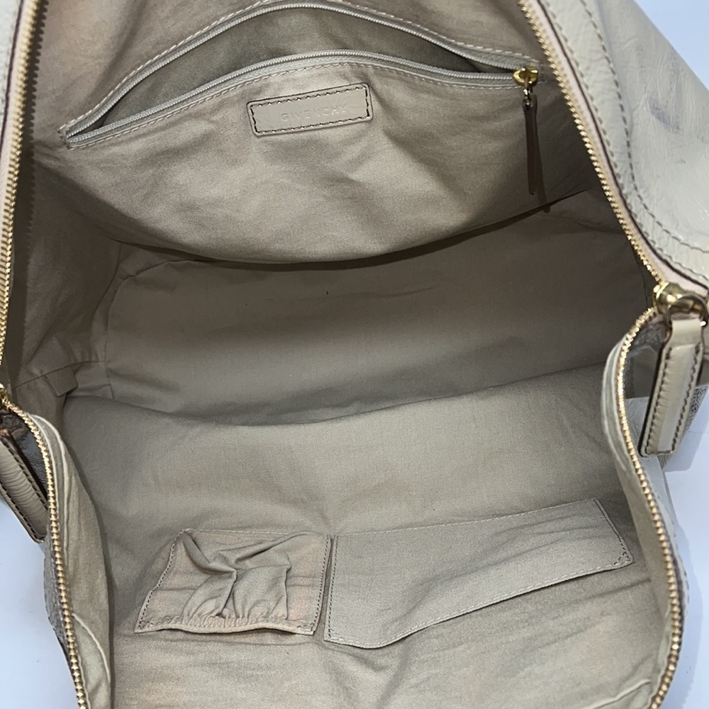 Givenchy Large Gray Taupe Patent Leather Nightingale Bag - Picture 13 of 16